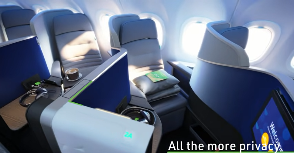 Business Class from New York to Amsterdam