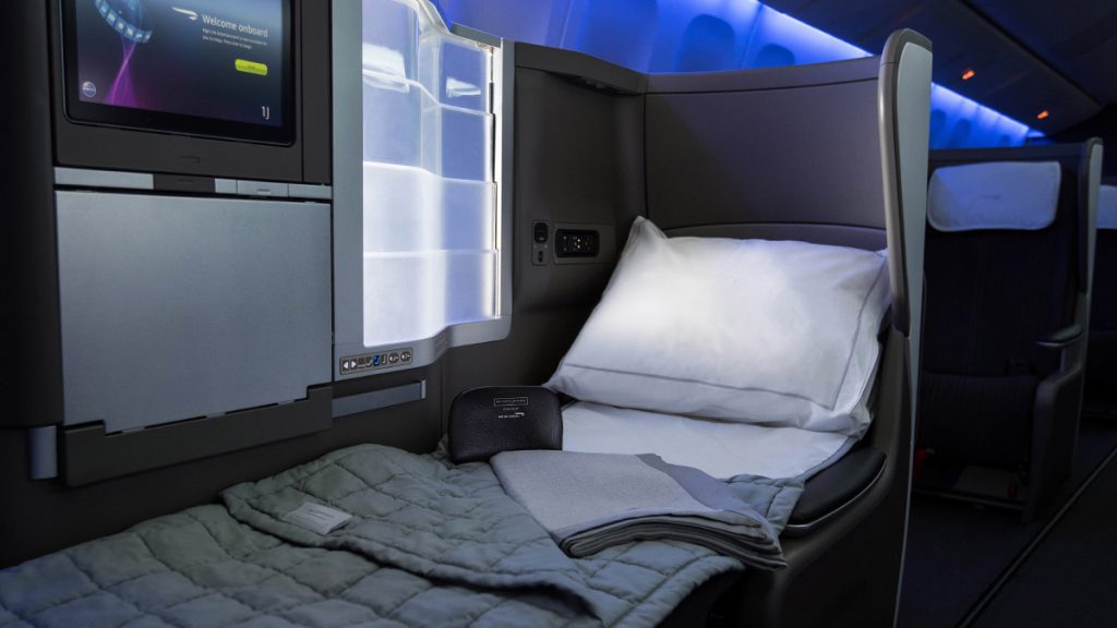 Business Class from Italy to California