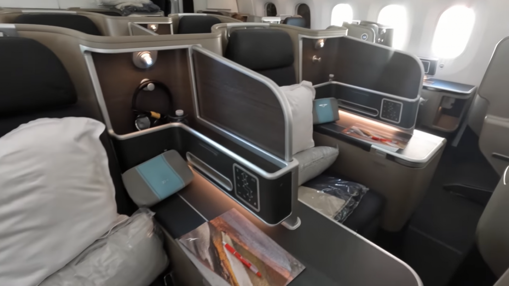 business class award seats from LAX to Brisbane Australia