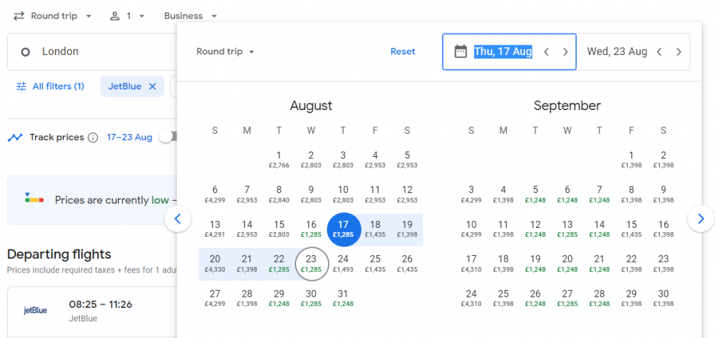 Business Class Mint Suite from London to USA