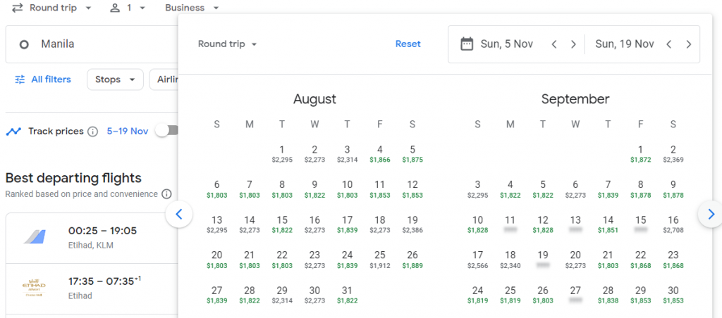 Business Class Deal from Philippines to Spain