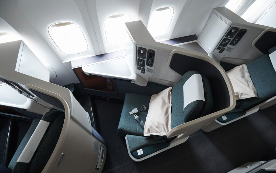 Business Class from Tokyo to New Zealand