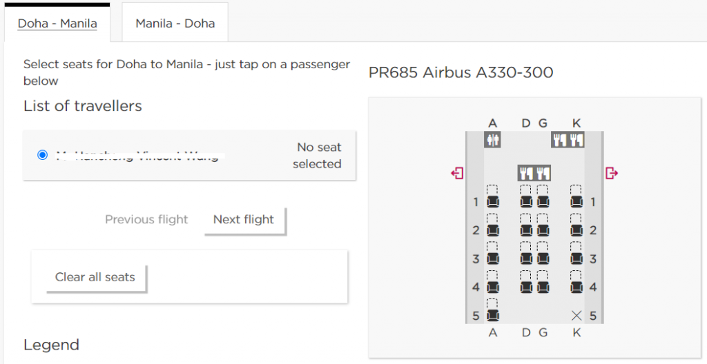 Business Class nonstop from Middle East to the Philippines