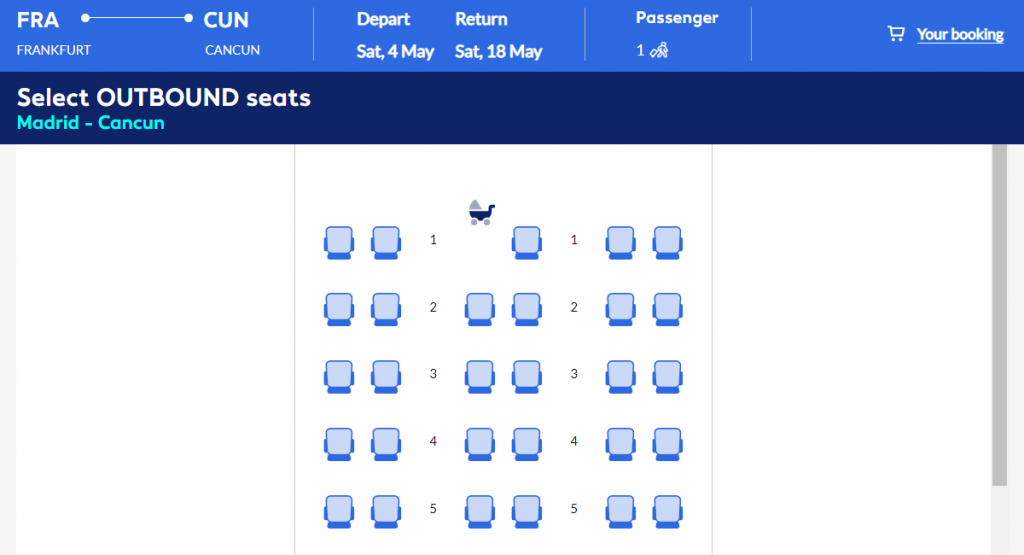 Business Class from Germany to Cancun