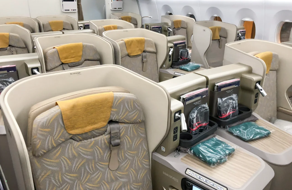 Business Class from Japan to Singapore