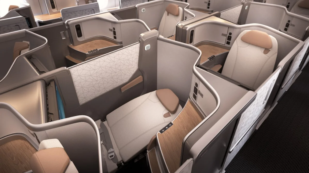 Business Class Suite from Amsterdam to Bogotá