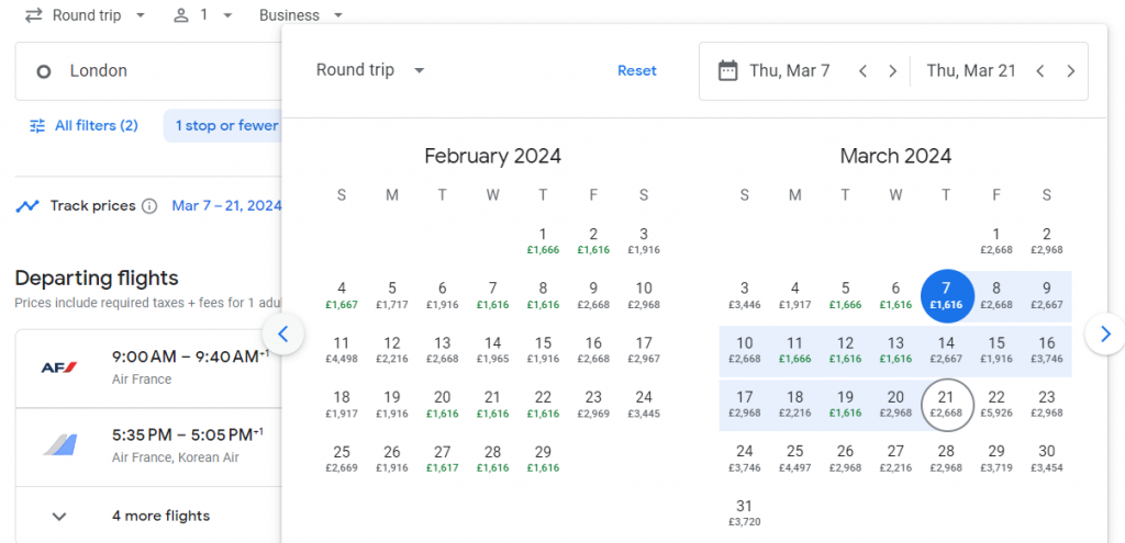 Business Class Suite from London to South Korea