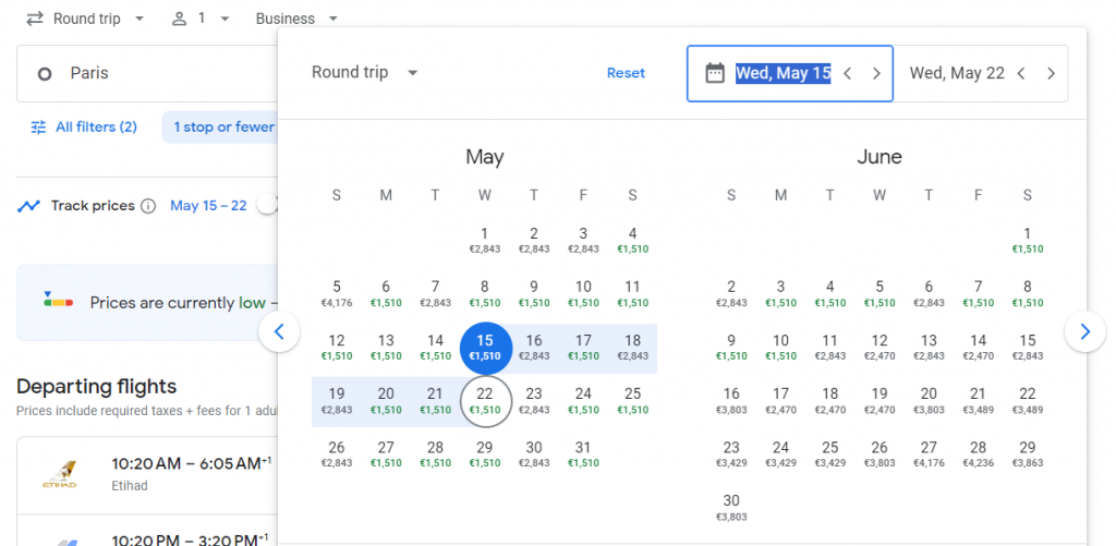 Business Class Suite from Paris to Sri Lanka