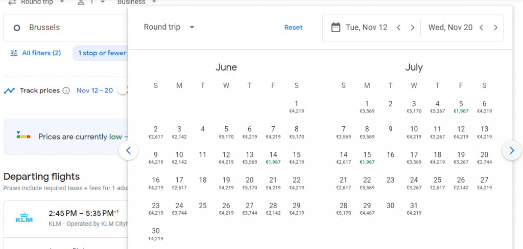 Business Class Suite from Brussels to South Korea