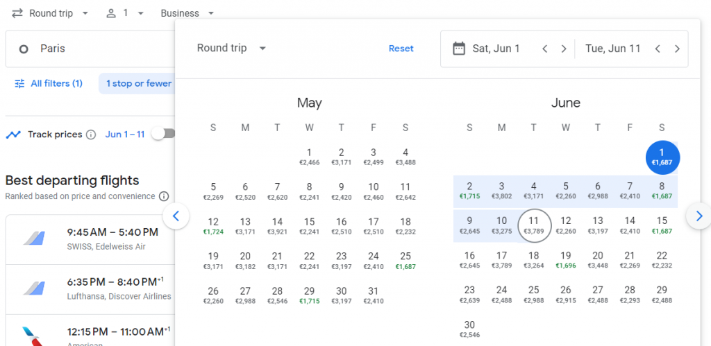 Business Class from Paris to Punta Cana