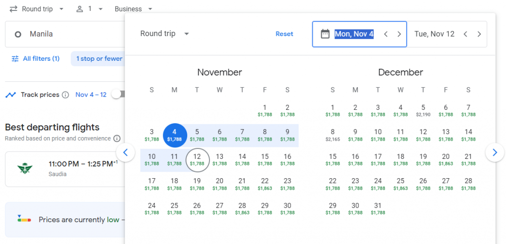 Business Class from Philippines to Casablanca