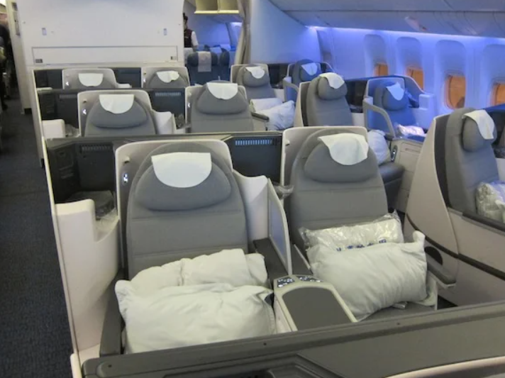 Business Class from Norway to China