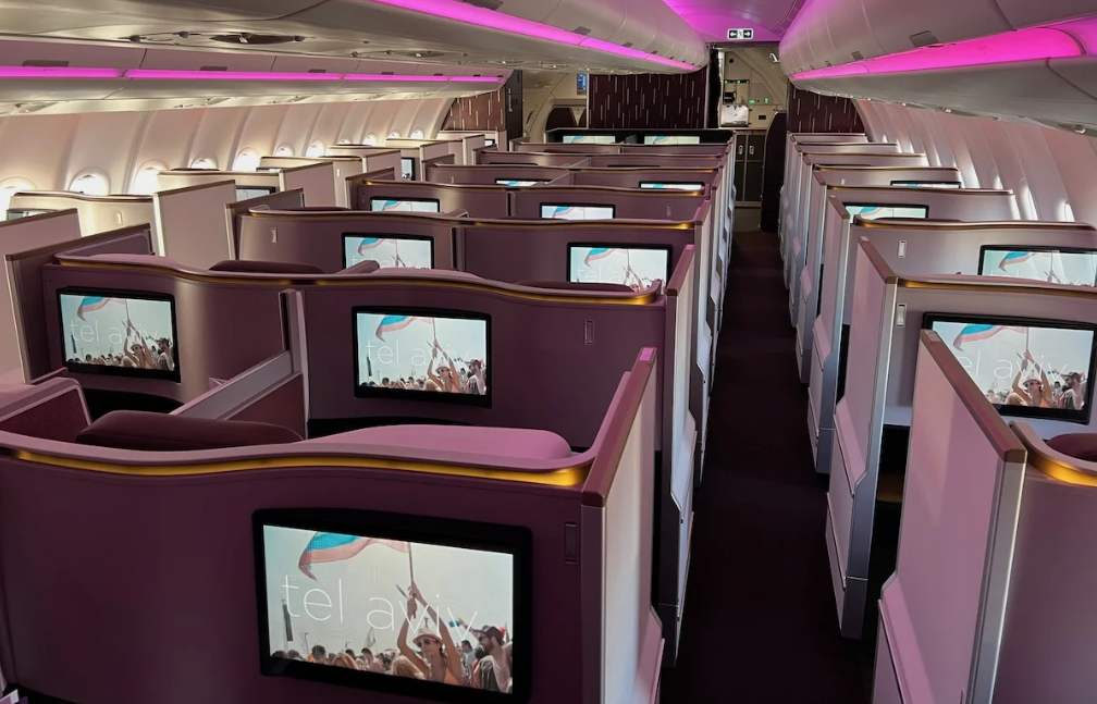 Business Class from London to New York