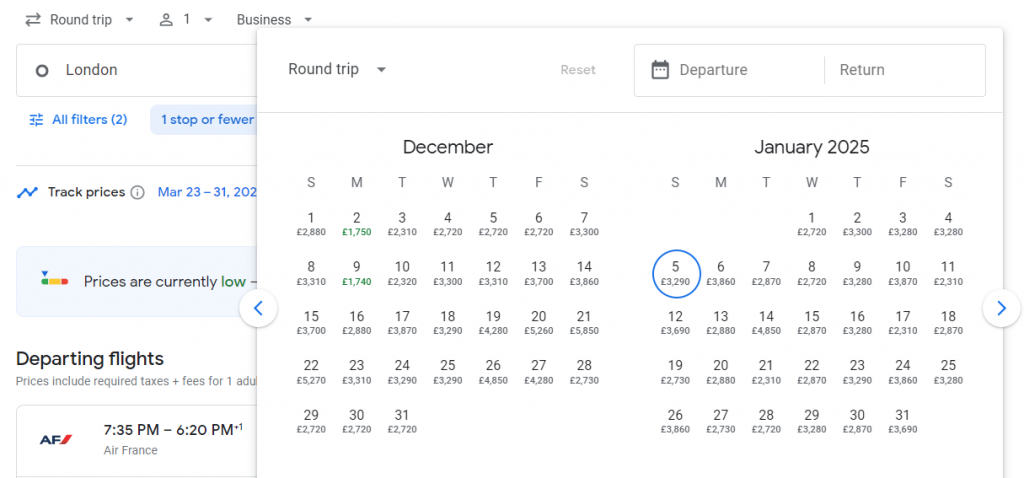 Business Class Suite from London to Rio De Janeiro