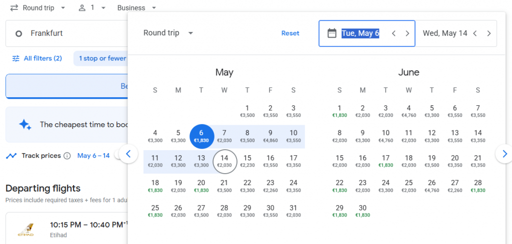 Business Class from Germany to South Korea