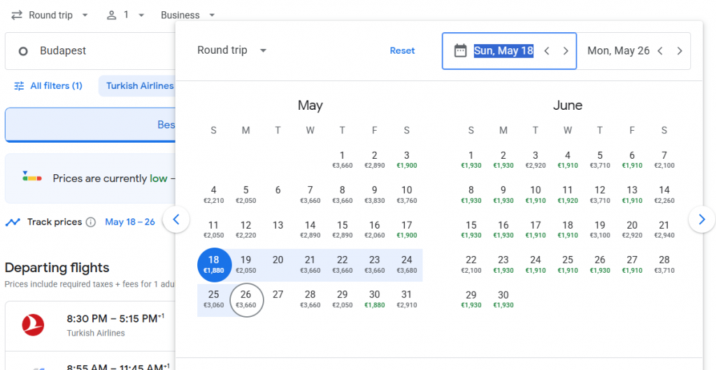 Business Class from Hungary to Hong Kong