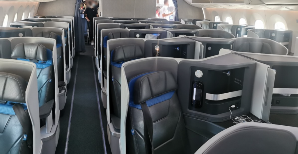 Business Class from Madrid to Cuba