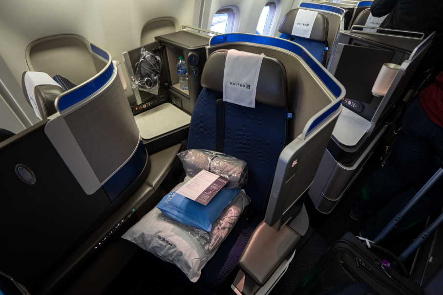 Business Class from London to New York