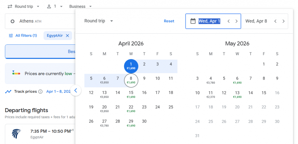 Business Class from Greece to Indonesia