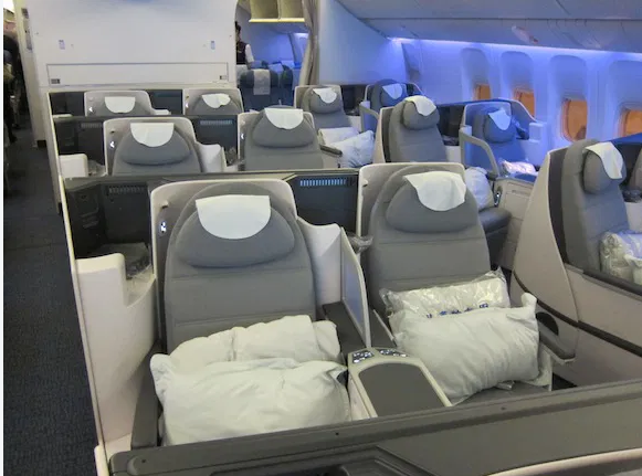 Business Class from Oslo to Beijing