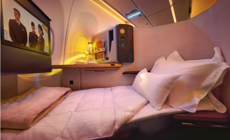 First Class from Frankfurt to Bangkok